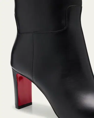 Christian Louboutin Loo Leather Red Sole Knee Boots | Thumbnail 5