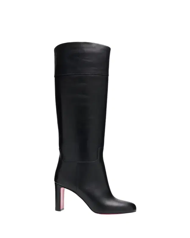 Loo Leather Red Sole Knee Boots