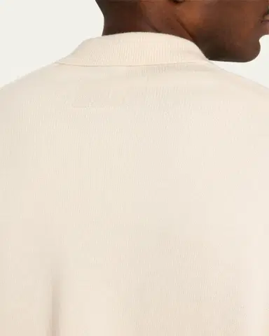 FRAME Men's Wool-Silk Polo Sweater | Thumbnail 11