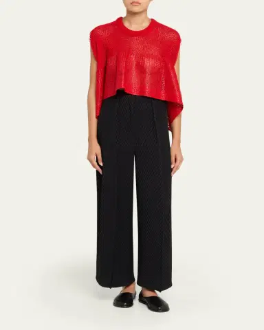 Issey Miyake Open-Knit Sleeveless Top | Thumbnail 3 Issey Miyake Open-Knit Sleeveless Top | Thumbnail 3