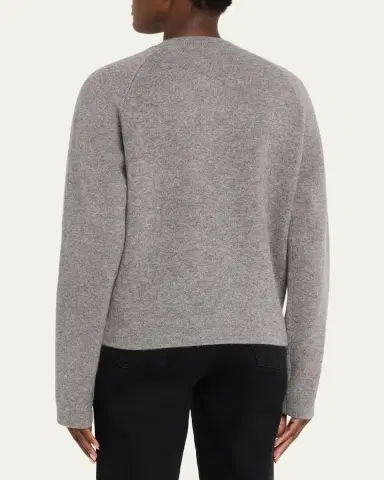 TOTEME Cashmere-Wool Hammered Button Cardigan | Thumbnail 3