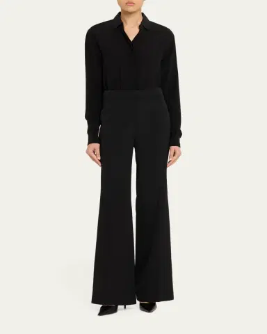 Stella McCartney Flare-Leg Wool Pants | Thumbnail 2 Stella McCartney Flare-Leg Wool Pants | Thumbnail 2