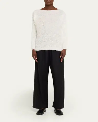 Issey Miyake Shifted Fuzzy Pleated Long-Sleeve Top | Thumbnail 2 Issey Miyake Shifted Fuzzy Pleated Long-Sleeve Top | Thumbnail 2