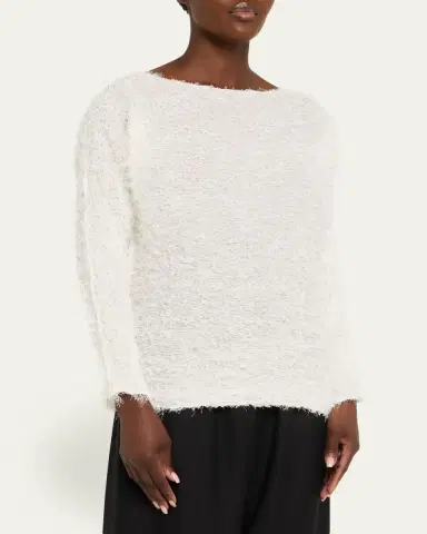 Issey Miyake Shifted Fuzzy Pleated Long-Sleeve Top | Thumbnail 4 Issey Miyake Shifted Fuzzy Pleated Long-Sleeve Top | Thumbnail 4