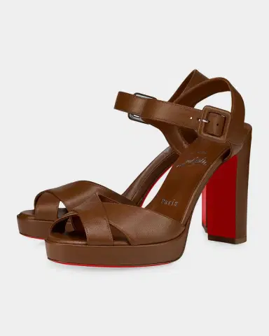 Christian Louboutin 100mm Cora Leather Sandals | Thumbnail 16 Christian Louboutin 100mm Cora Leather Sandals | Thumbnail 16