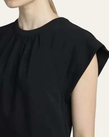 Stella McCartney Cap-Sleeve V-Waist Mini Dress | Thumbnail 5