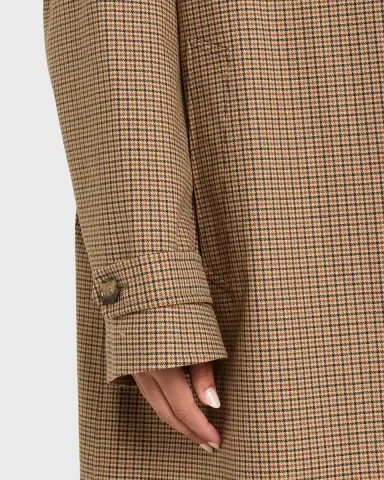 Brandon Maxwell Quinn Houndstooth Single-Breasted Driving Coat | Thumbnail 9 Brandon Maxwell Quinn Houndstooth Single-Breasted Driving Coat | Thumbnail 9