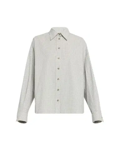 Brandon Maxwell Harvey Check Button-Down Boyfriend Shirt | Thumbnail 1 Brandon Maxwell Harvey Check Button-Down Boyfriend Shirt | Thumbnail 1