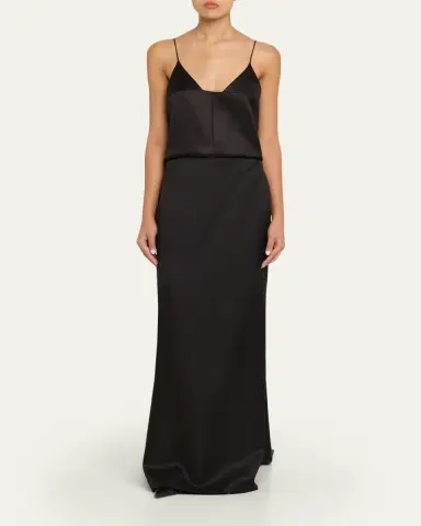 Brandon Maxwell Bridges Silk Empire-Waist Tank Top | Thumbnail 2 Brandon Maxwell Bridges Silk Empire-Waist Tank Top | Thumbnail 2