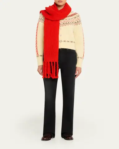 Guest In Residence Cloud Fringe Scarf | Thumbnail 2 Guest In Residence Cloud Fringe Scarf | Thumbnail 2