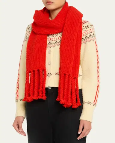Guest In Residence Cloud Fringe Scarf | Thumbnail 3 Guest In Residence Cloud Fringe Scarf | Thumbnail 3