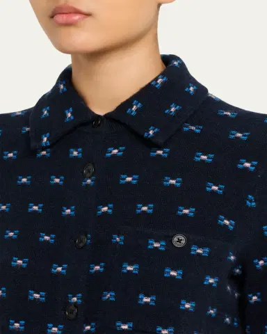 Guest In Residence Dylan Tweed Cashmere Shirt | Thumbnail 5