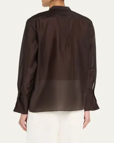 TWP The Night Before Cotton-Silk Organza Top | Thumbnail 3