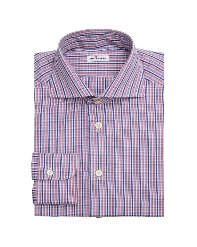 Men's Graph Check Cotton Dress Shirt