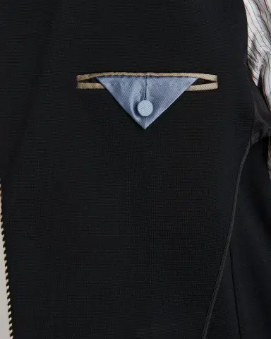 Valentino Garavani Men's Valentino Single Breasted Wool Jacket with Logo Patch | Thumbnail 10