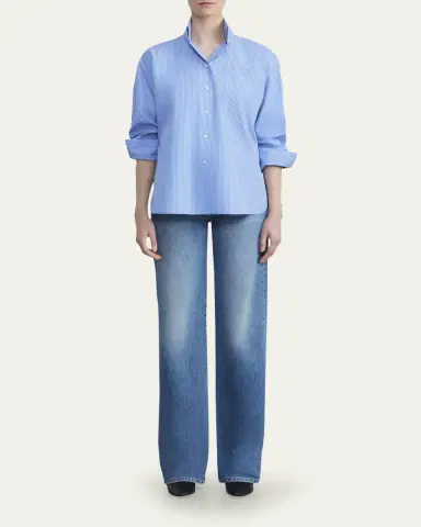 Lafayette 148 New York Wyckoff Italian Heritage 13 oz Wide-Leg Jeans | Thumbnail 8 Lafayette 148 New York Wyckoff Italian Heritage 13 oz Wide-Leg Jeans | Thumbnail 8