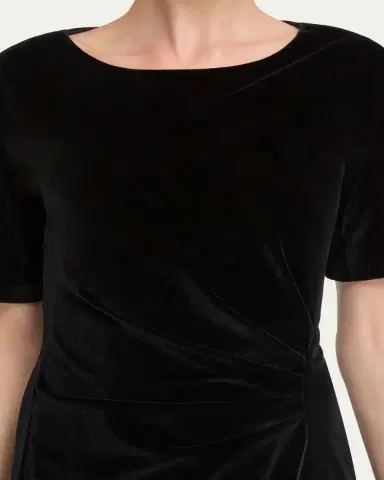 Lafayette 148 New York Pleated A-Line Velvet Gown | Thumbnail 4 Lafayette 148 New York Pleated A-Line Velvet Gown | Thumbnail 4