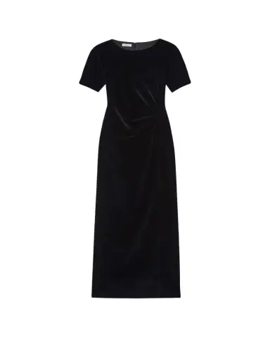 Lafayette 148 New York Pleated A-Line Velvet Gown | Thumbnail 1 Lafayette 148 New York Pleated A-Line Velvet Gown | Thumbnail 1