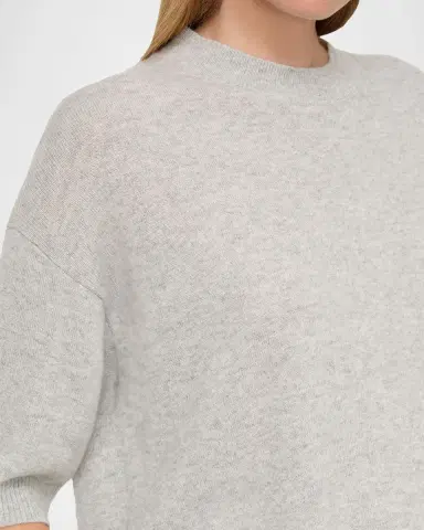 Lafayette 148 New York Oversized Elbow-Sleeve Cashmere Sweater | Thumbnail 5