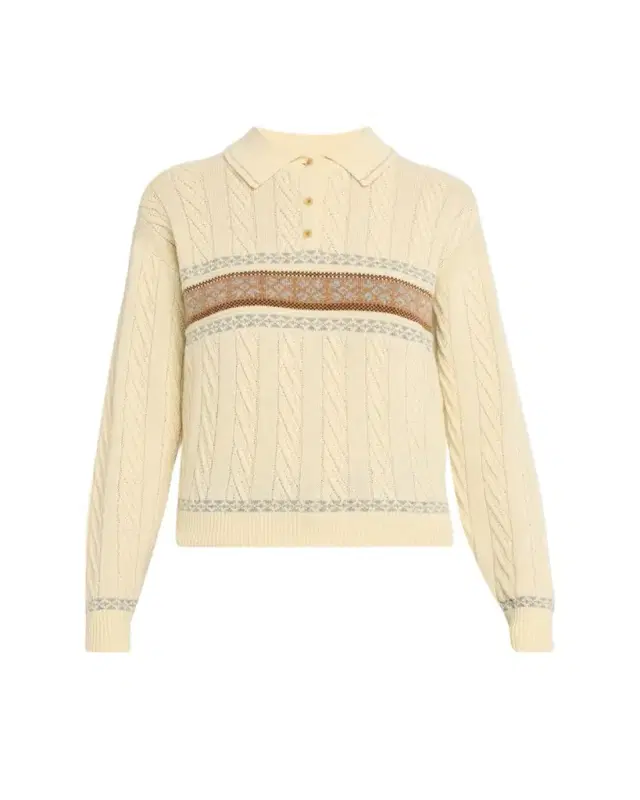 Cable Collegiate Wool-Cashmere Polo