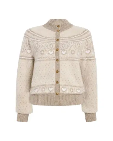 Khaite Marc Cashmere Fair Isle Cardigan | Thumbnail 1 Khaite Marc Cashmere Fair Isle Cardigan | Thumbnail 1