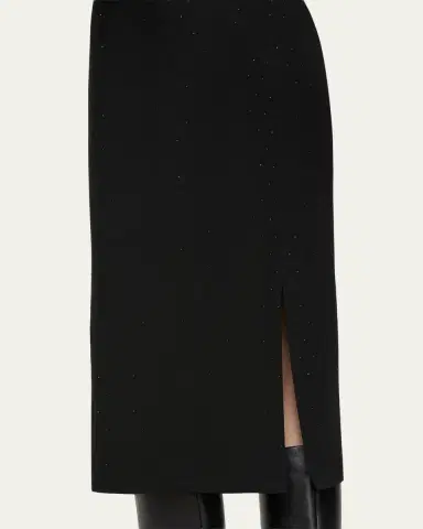 Lafayette 148 New York Crystal-Embellished Crepe Midi Skirt | Thumbnail 5 Lafayette 148 New York Crystal-Embellished Crepe Midi Skirt | Thumbnail 5