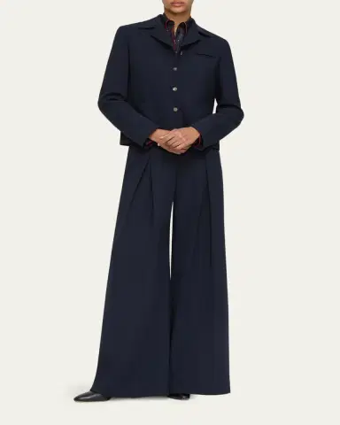 Lafayette 148 New York Pick Stitch Double-Face Wool Jacket | Thumbnail 2 Lafayette 148 New York Pick Stitch Double-Face Wool Jacket | Thumbnail 2