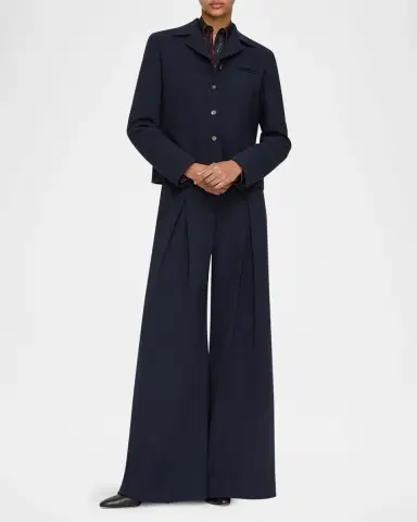Lafayette 148 New York Pick Stitch Double-Face Wool Jacket | Thumbnail 8 Lafayette 148 New York Pick Stitch Double-Face Wool Jacket | Thumbnail 8