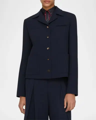 Lafayette 148 New York Pick Stitch Double-Face Wool Jacket | Thumbnail 10 Lafayette 148 New York Pick Stitch Double-Face Wool Jacket | Thumbnail 10