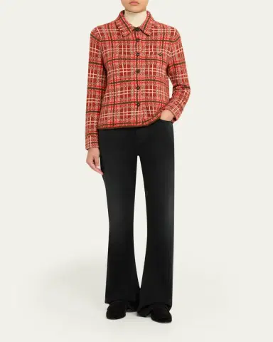 Guest in Residence Dylan Plaid Cashmere Shirt | Thumbnail 2 Guest in Residence Dylan Plaid Cashmere Shirt | Thumbnail 2
