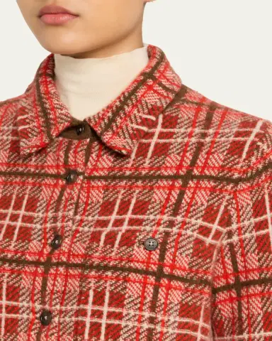 Guest in Residence Dylan Plaid Cashmere Shirt | Thumbnail 5 Guest in Residence Dylan Plaid Cashmere Shirt | Thumbnail 5