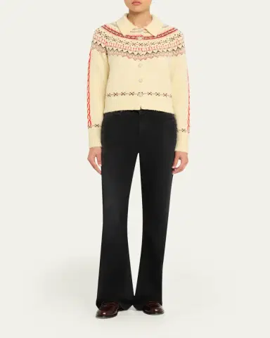 Guest in Residence Cloud Chalet Fair Isle Raglan Cardigan | Thumbnail 2 Guest in Residence Cloud Chalet Fair Isle Raglan Cardigan | Thumbnail 2