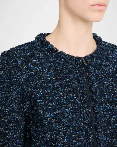 Lafayette 148 New York Pom Pom-Trim Boucle Tweed Jacket | Thumbnail 9 Lafayette 148 New York Pom Pom-Trim Boucle Tweed Jacket | Thumbnail 9