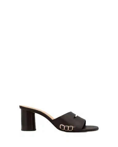 JW Anderson Leather Loafer-Inspired Mule Sandals | Thumbnail 1 JW Anderson Leather Loafer-Inspired Mule Sandals | Thumbnail 1