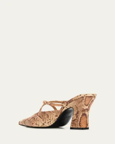 JW Anderson Crisscross Snake-Embossed Leather Mules | Thumbnail 4 JW Anderson Crisscross Snake-Embossed Leather Mules | Thumbnail 4