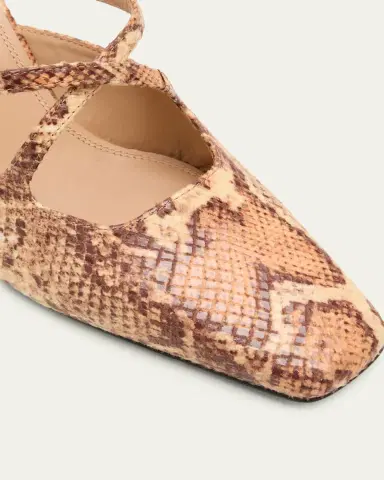 JW Anderson Crisscross Snake-Embossed Leather Mules | Thumbnail 5 JW Anderson Crisscross Snake-Embossed Leather Mules | Thumbnail 5
