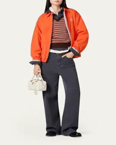 Miu Miu Relaxed Straight-Leg Denim Pants | Thumbnail 2 Miu Miu Relaxed Straight-Leg Denim Pants | Thumbnail 2