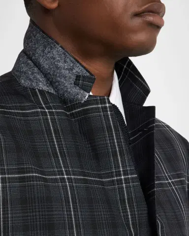 Thom Browne Men's Wool Windowpane Plaid Sport Coat | Thumbnail 11 Thom Browne Men's Wool Windowpane Plaid Sport Coat | Thumbnail 11