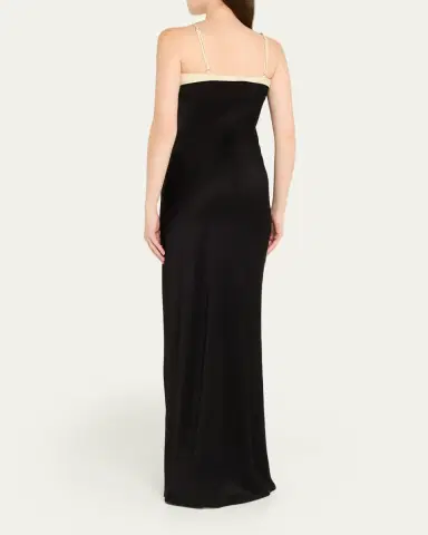 Nanushka Nelma Two-Tone Foldover Gown | Thumbnail 3 Nanushka Nelma Two-Tone Foldover Gown | Thumbnail 3