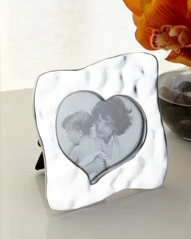 Beatriz Ball Giftables Curved Heart Picture Frame, 5"Sq. | Thumbnail 1