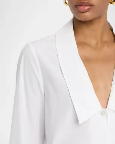 Frame The Low Collar Shirt | Thumbnail 5
