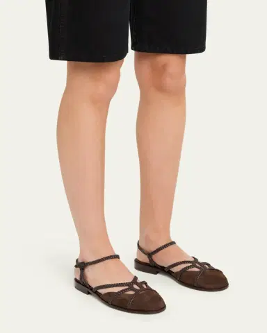 Hereu Ranya Braided Suede Sandals | Thumbnail 2