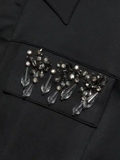 Cinq à Sept Women's Damoni Embellished Crop Jacket | Thumbnail 7 Cinq à Sept Women's Damoni Embellished Crop Jacket | Thumbnail 7