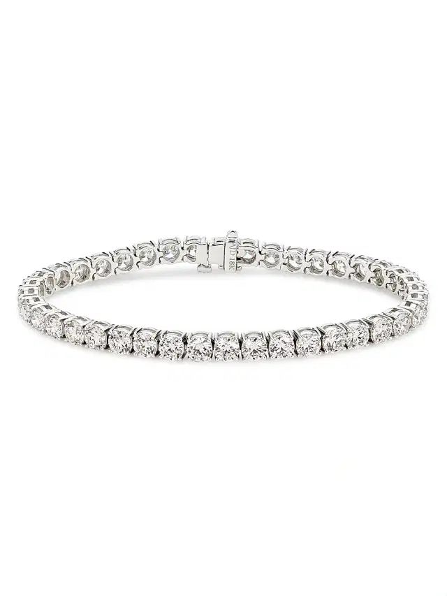 Women's 18K White Gold & 13.20 TCW Diamond Bracelet - White Gold