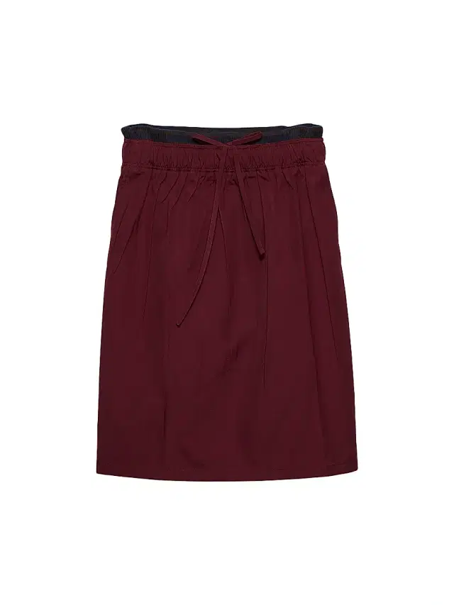 Women's Poplin Skirt - Dark Red