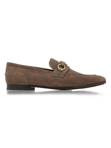 Brunello Cucinelli Women's Horsebit-Detail Suede Loafers | Thumbnail 1