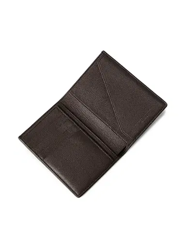 Brunello Cucinelli Men's Smooth Calfskin Passport Holder - Rust Brown | Thumbnail 4 Brunello Cucinelli Men's Smooth Calfskin Passport Holder - Rust Brown | Thumbnail 4