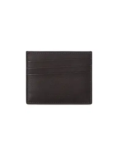 Brunello Cucinelli Men's Smooth Calfskin Card Holder - Rust Brown | Thumbnail 3 Brunello Cucinelli Men's Smooth Calfskin Card Holder - Rust Brown | Thumbnail 3