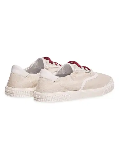 Moncler Men's Vera Leisure Sneakers in Suede - Beige - Size 10 | Thumbnail 3