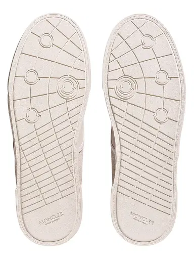 Moncler Men's Vera Leisure Sneakers in Suede - Beige - Size 10 | Thumbnail 4